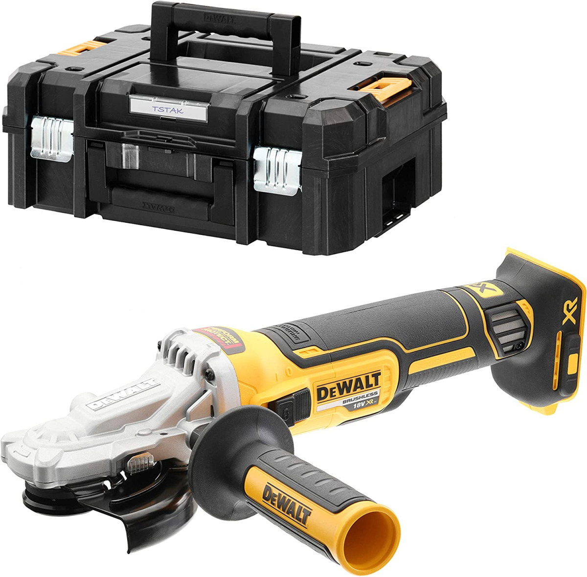 Aku ugaona - kutna brusilica DeWalt DCG405FNT 18V XR 125mm u koferu
