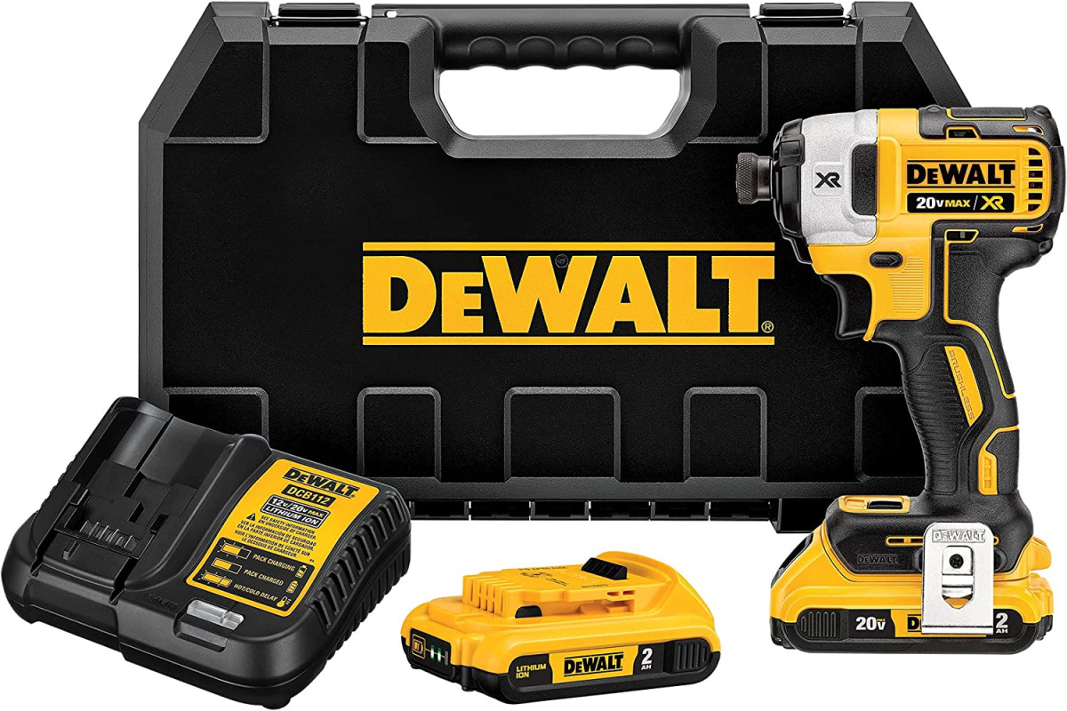 Aku udarni odvijač DeWalt DCF887D2 18V XR 1/4'' sa dvije 2Ah baterije i punjačem u koferu