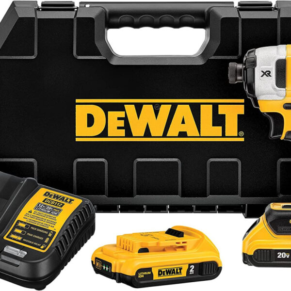 Aku udarni odvijač DeWalt DCF887D2 18V XR 1/4'' sa dvije 2Ah baterije i punjačem u koferu