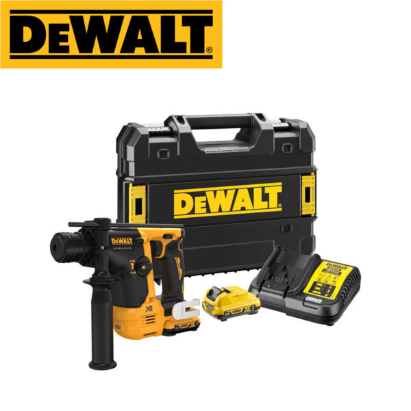 Aku udarna bušilica DeWalt DCH072L2 SDS-Plus 12V XR sa dvije 3Ah baterije i punjačem u TSTAK koferu