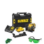 Laserski nivelir križni DeWalt DCE0822D1G 30m 12V XR sa priborom 2Ah baterijom i punjačem u koferu
