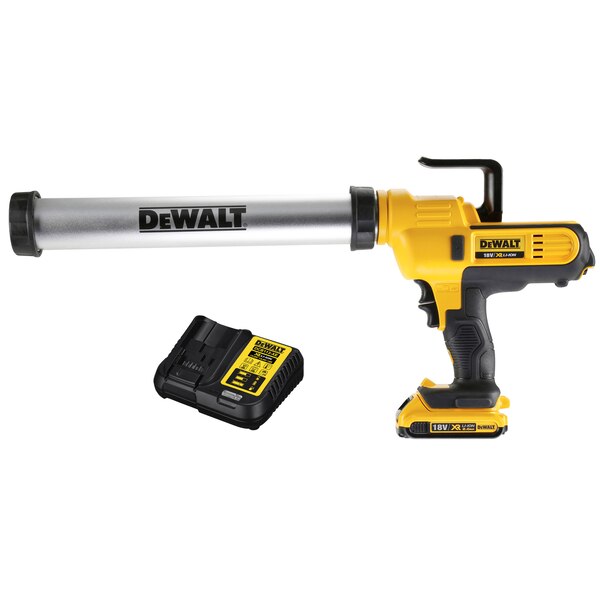 Aku pištolj za brtvljenje - silikon DeWalt DCE580D1 18V XR 600ml sa 2Ah baterijom i punjačem