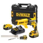 Aku odvijač za rigips - šauber DeWalt 18V XR 1/4'' DCF620P2K sa priborom dvije 5Ah baterije i punjačem u koferu