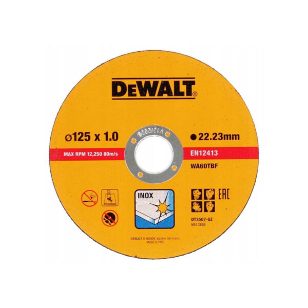 Rezna ploča za inox DeWalt DT3507 125mm 10 komada