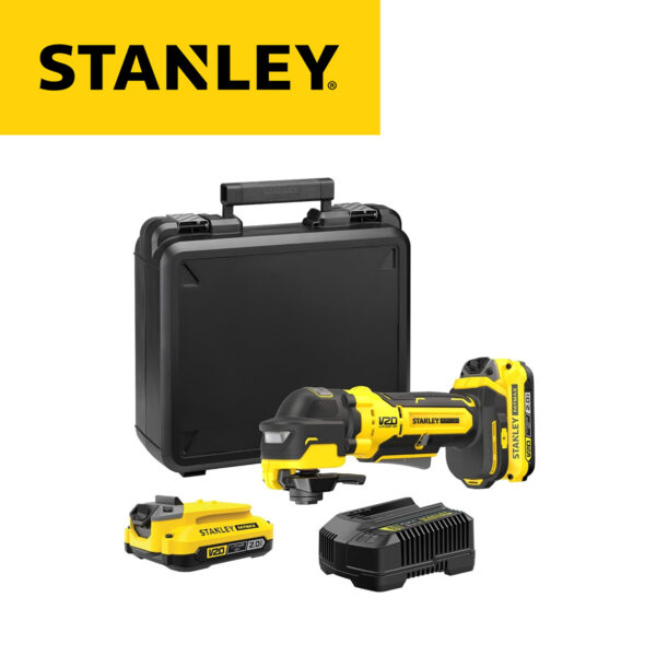 Aku višenamjenski-multifunkcijski alat Stanley SFMCE510D2K SFM V20 18V sa 2 baterije 2.0Ah i punjačem u koferu
