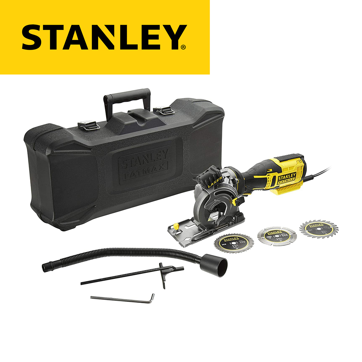 Mini sierra circular de mano STANLEY FatMax FME380K