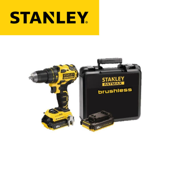 Aku udarna bušilica Stanley FMC627D2 18V 57Nm sa 2 baterije 2.0Ah i punjačem u koferu