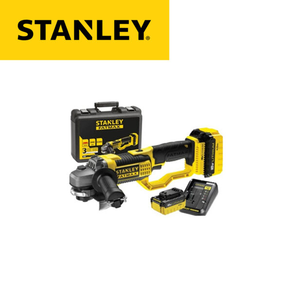 Aku ugaona-kutna brusilica Stanley FMC761M2 18V 125mm sa baterijom i punjačem u koferu