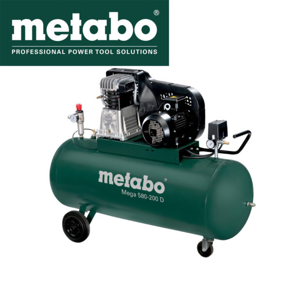 Električni trofazni kompresor Metabo MEGA 580-200 D 200l 3000W