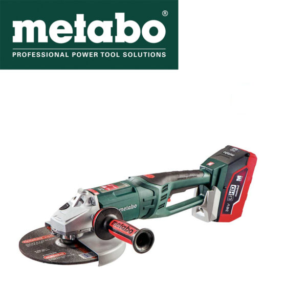 Aku ugaona - kutna brusilica Metabo WPB 36 LTX BL 230 61310166 36V 230mm sa dvije 6.2Ah baterije i punjačem