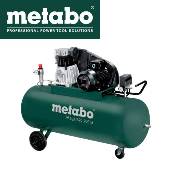 Električni trofazni kompresor Metabo MEGA 520-200 D 200l 3000W