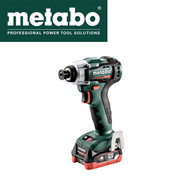 Aku udarni odvijač Metabo SSD 12 BL 60111580 12V 140Nm 1/4" sa 2 baterije 4.0h i punjačem u koferu