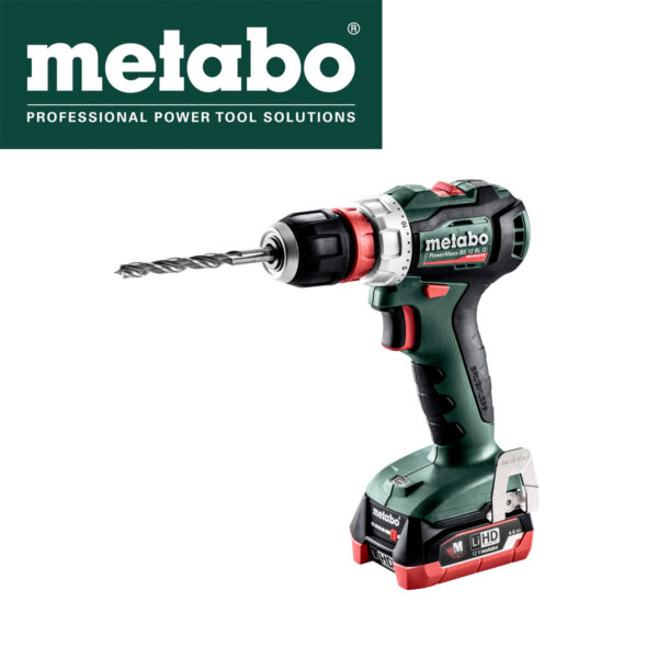 Aku bušilica - odvijač Metabo BS Q 60103980 12V sa dvije 4Ah baterije i punjačem u koferu