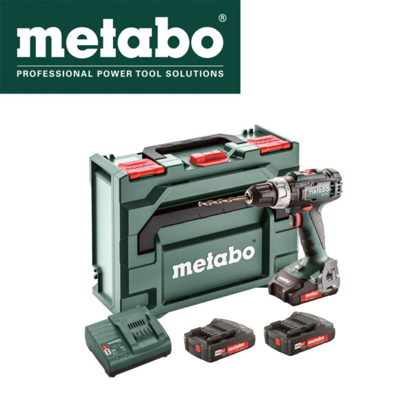 Aku bušilica - odvijač Metabo BS 18 L 602321540 18V sa tri 2Ah baterije i punjačem u koferu