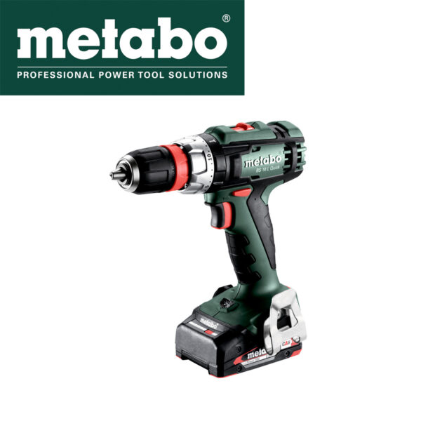 Aku bušilica - odvijač Metabo BS 18 L 60232050 18V sa dvije 2Ah baterije i punjačem u koferu