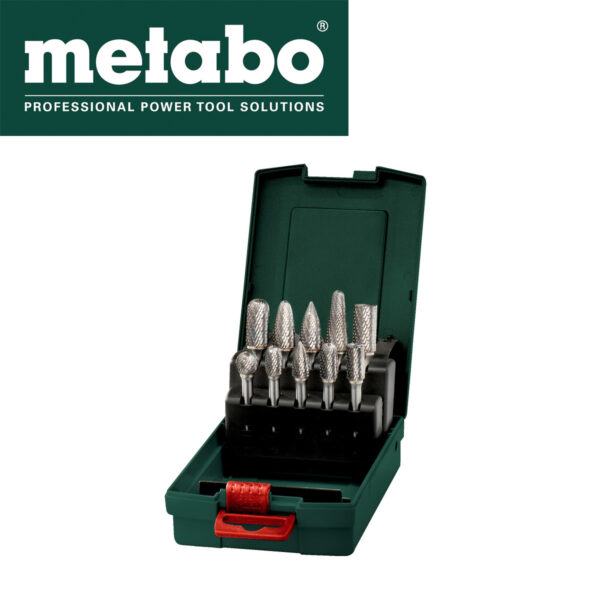 Set glodala za glodalice Metabo HM 6mm 10-dijelni u kutiji 628404000