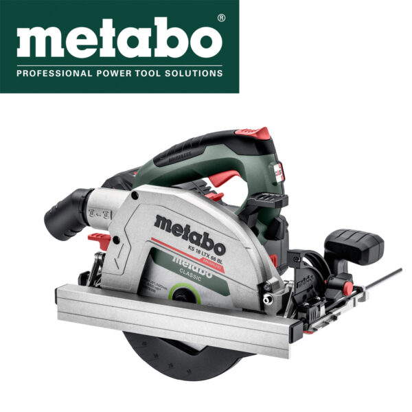 Aku ručna kružna pila - cirkular Metabo KS 18 LTX 66 BL ASC145 611866660 18V 165mm sa dvije 5.5Ah baterije i punjačem u koferu