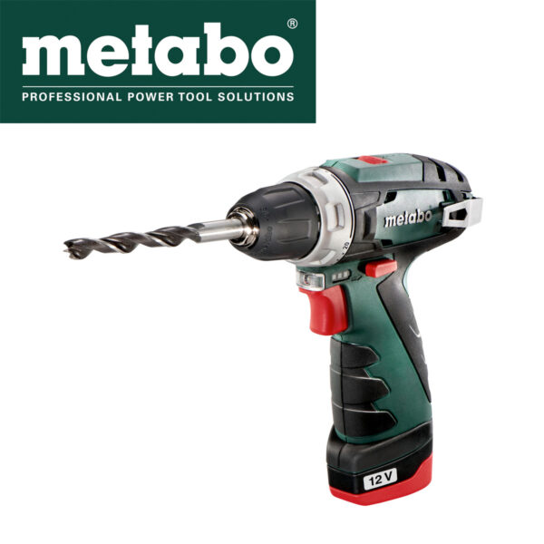 Aku bušilica - odvijač Metabo PowerMaxx BS 600080500 12V sa dvije 2Ah baterije i punjačem u koferu