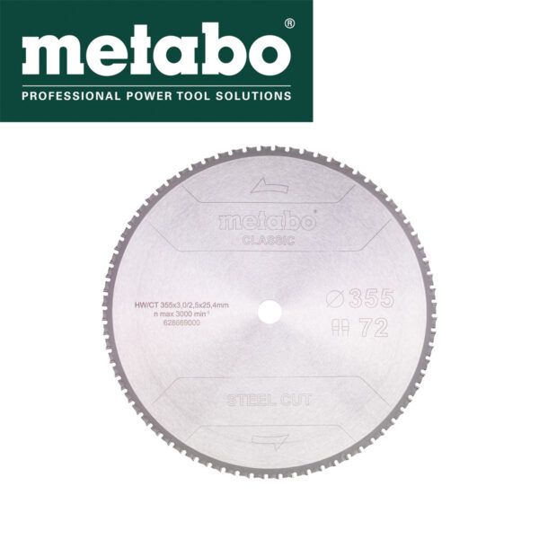 Rezna ploča - list kružne pile za cirkulare za metal Metabo 628669000 355x3.0mm