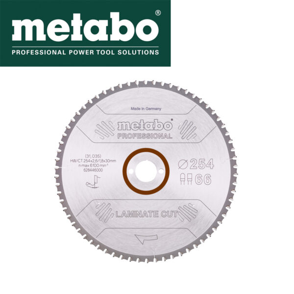 Rezna ploča - list kružne pile za cirkulare za laminat Metabo 628446000 254x2.6mm