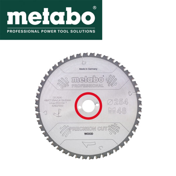 Rezna ploča - list kružne pile za cirkulare za drvo Metabo 628222000 254x30mm 60 zuba