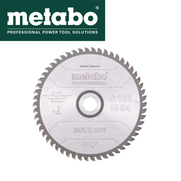 Rezna ploča - list kružne pile za cirkulare Metabo 628293000 165mm