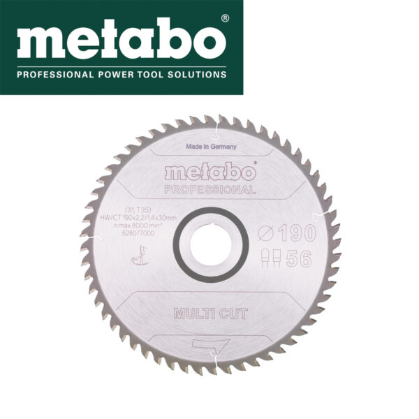 Rezna ploča - list kružne pile za cirkulare Metabo 628077000 190mm