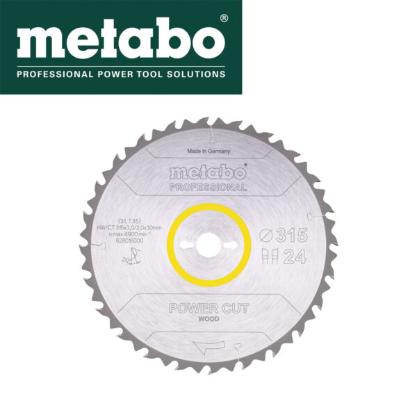 Rezna ploča - list kružne pile za cirkulare Metabo 628016000 315mm