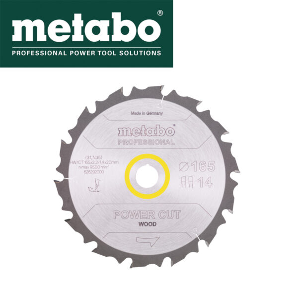 Rezna ploča - list kružne pile za cirkulare Metabo 628292000 165x2.2mm