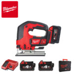 Aku ubodna pila Milwaukee M18 BJS-402C 4933451389 18V sa 2 baterije 4.0Ah i punjačem u koferu