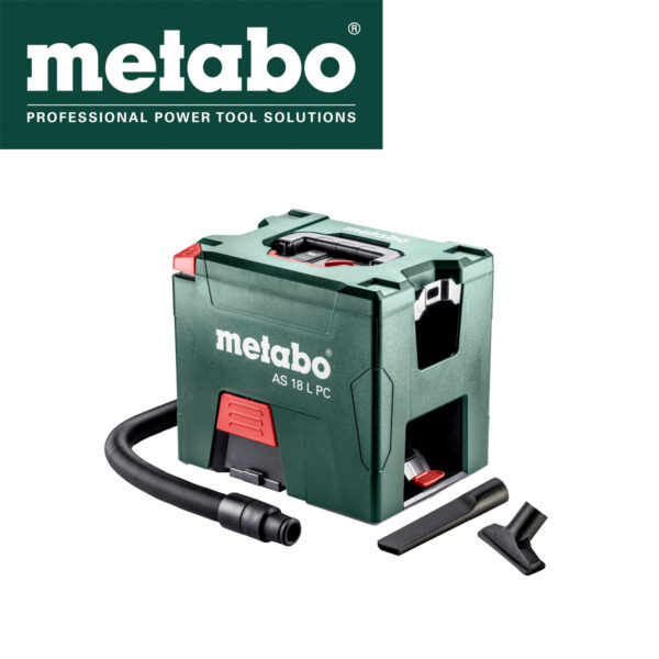 Aku usisivač za suho usisavanje Metabo AS 18 L PC 18V sa dvije 5.2Ah baterije i punjačem 602021