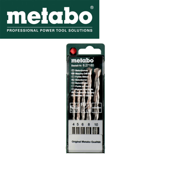 Set burgija-borera za bušilice Metabo 627180000 4-10mm 5-dijelni u PVC kutiji