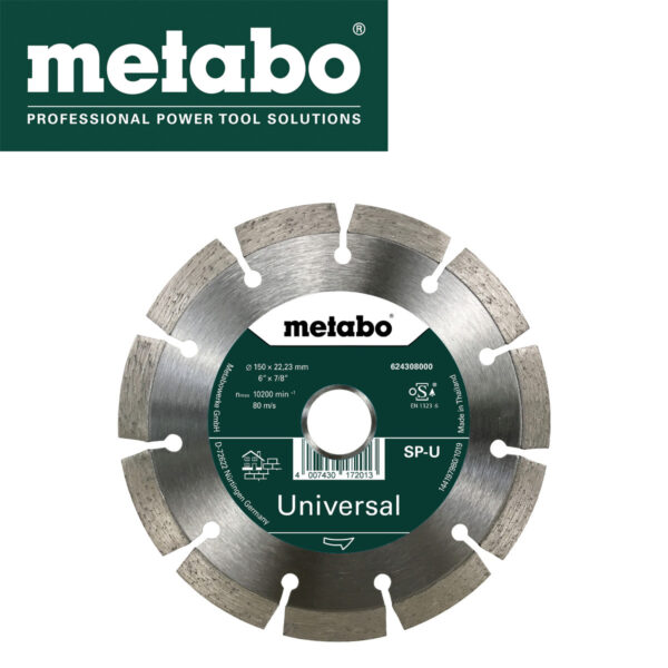 Dijamantska rezna ploča za brusilice Metabo 624308000 150x22.23mm