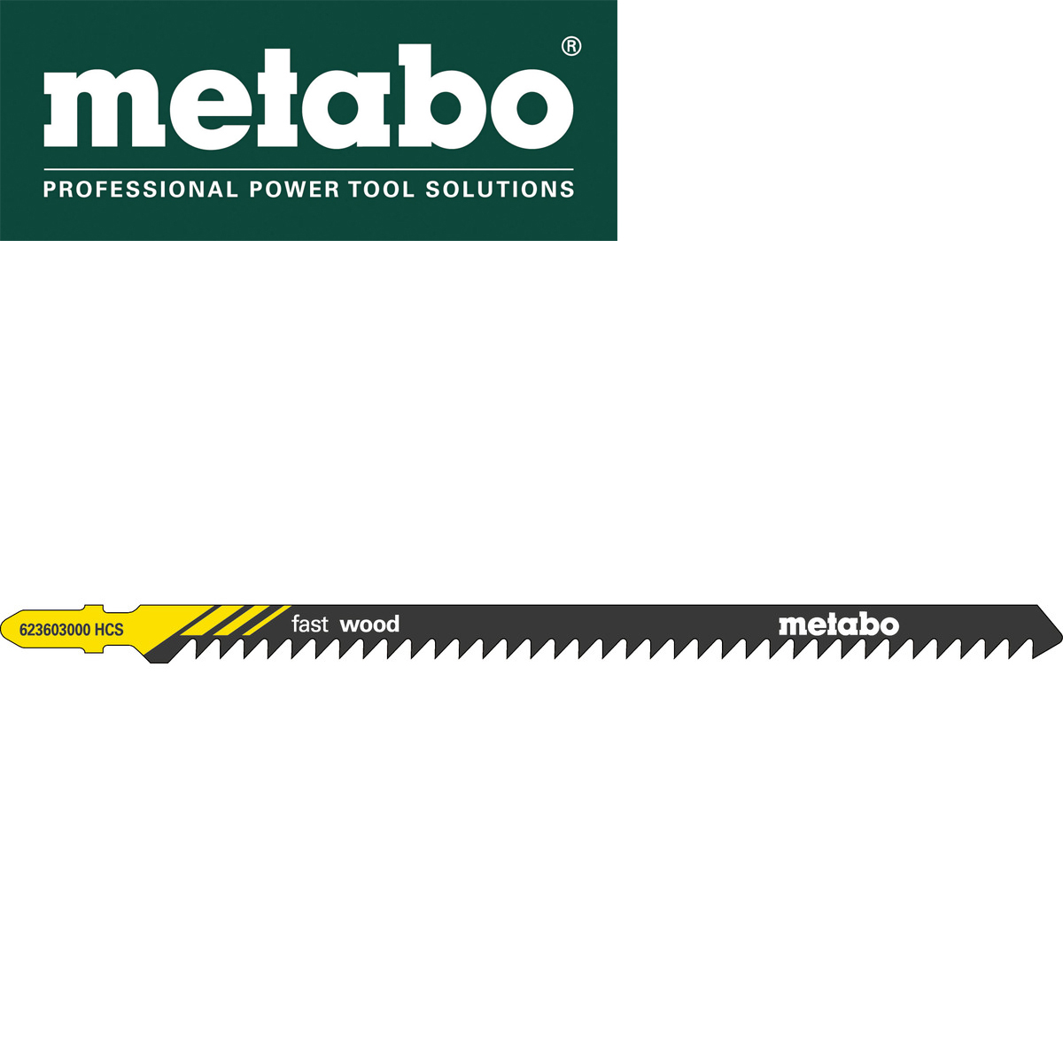 Ubodne pilice - testere za drvo 155 - 1,5 - 4,0mm - 5 kom – Metabo - 623603000 List pile za ubodne pile Metabo za drvo 623603000 155x1.5mm 5kom.