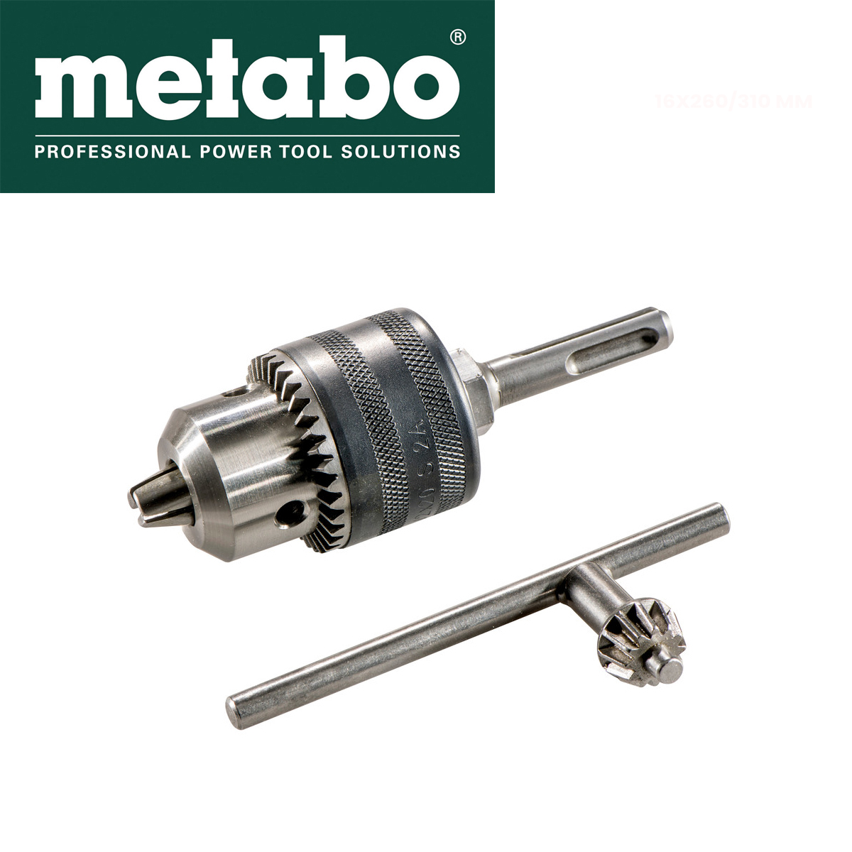 Glava stezna 1.5-13mm 1 - 2”-20 sa ključem + adapter – Metabo - 626724000 Glava stezna za bušilice i adapter Metabo 626724000 1.5-13mm 1-2”