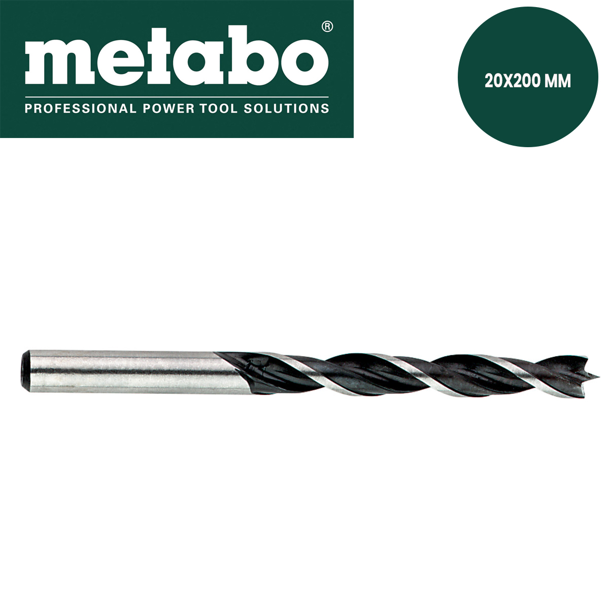 Svrdlo - burgija spiralna za drvo CV 20×130 - 200 mm – Metabo - 627340000 Burgija-borer za bušilice za drvo Metabo 627340000 20x130mm