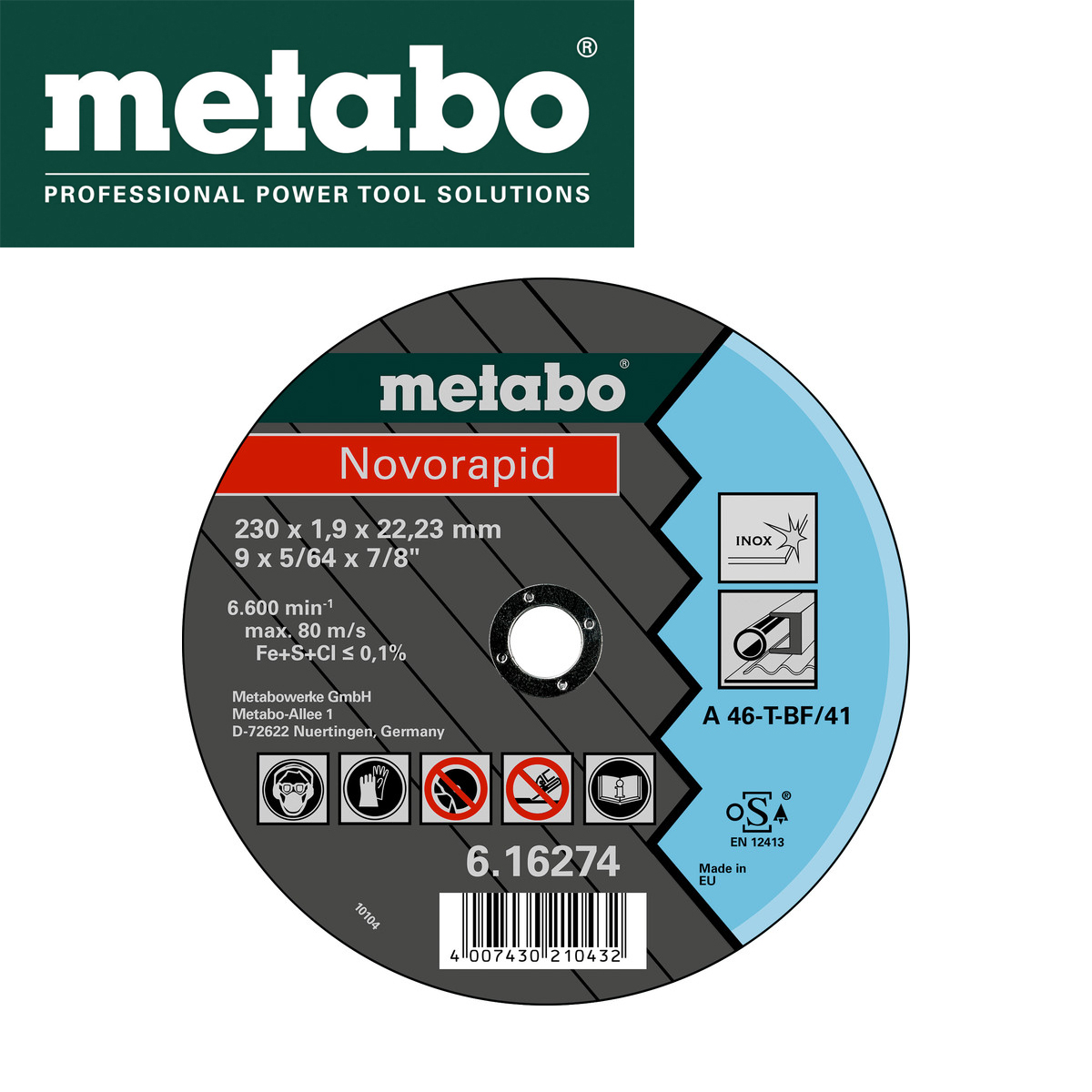 UntitlList pile 230×1,9×22,2mm Inox Metabo 616274000ed-3 Rezna ploča za brusilice - Inox Metabo 616274000 230x1.9x22.2mm