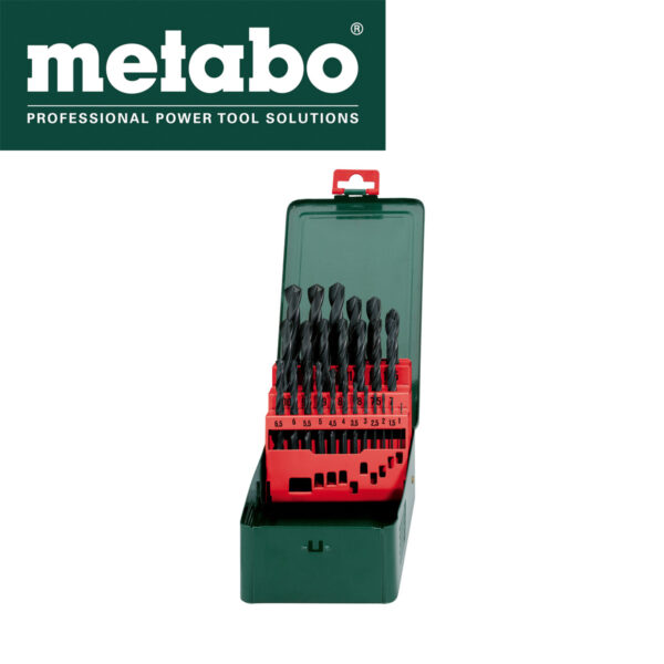 Set burgija-borera za bušilice za metal Metabo 627152000 1-13mm 25-dijelni u metalnoj kutiji