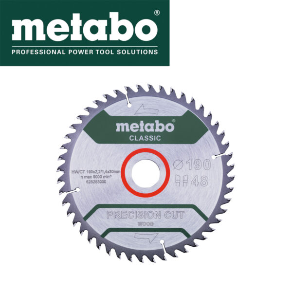 Rezna ploča - list kružne pile za cirkulare Metabo 628283000 190x2.2mm