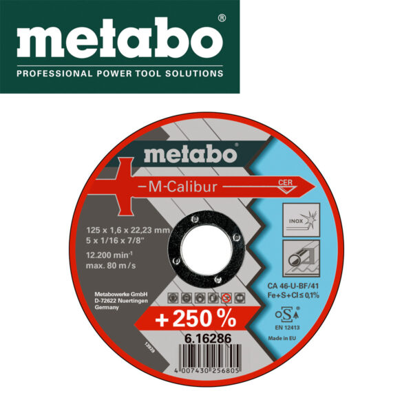 Rezna ploča za brusilice Inox Metabo TF 41 616286000 125x1.6x22.2mm