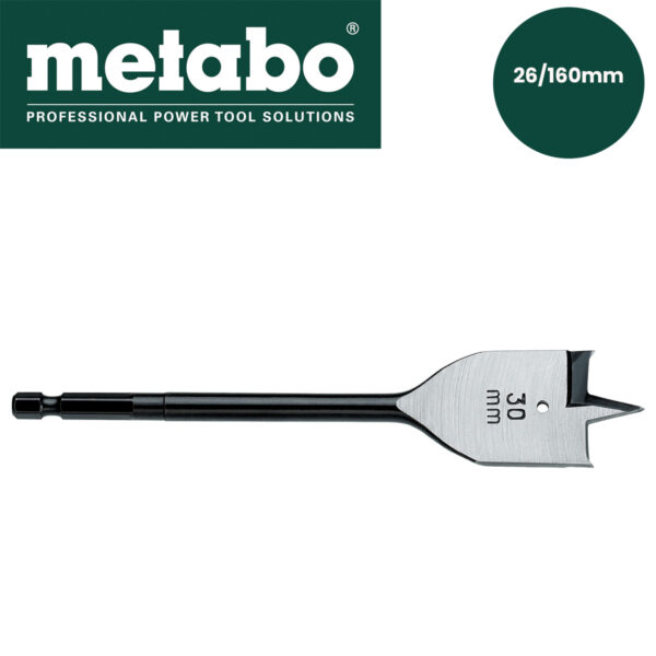 Pljosnata burgija-borer za bušilice za drvo Metabo 627323000 26-160mm