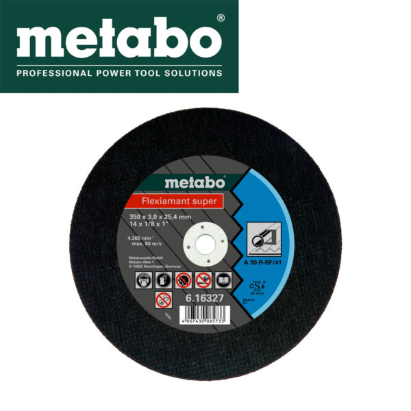 Rezna ploča za brusilice za željezo Metabo 616328000 300x2.5x25.4mm