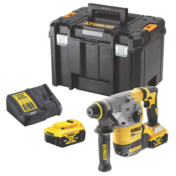 Aku udarna bušilica DeWalt DCH283P2 SDS-Plus 18V XR sa dvije 5Ah baterije i punjačem u TSTAK koferu