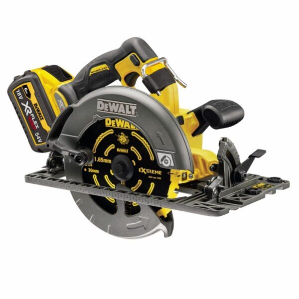 Aku ručna kružna pila - cirkular DeWalt DCS579T2 FlexVolt 54V XR 190mm sa dvije 6Ah baterije i punjačem u TSTAK koferu