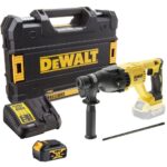Aku udarna bušilica DeWalt DCH133M1 SDS-Plus 18V XR sa 4Ah baterijom i punjačem u TSTAK koferu