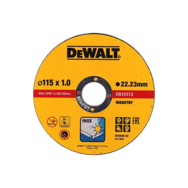 Rezna ploča za inox DeWalt DT3506 115mm 10 komada