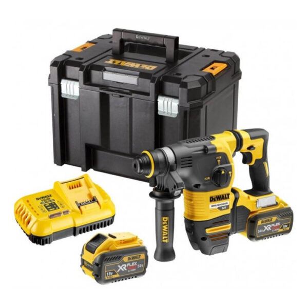 Aku udarna bušilica DeWalt DCH323T2 SDS-Plus FlexVolt 54V XR sa dvije 6Ah baterije i punjačem u TSTAK koferu