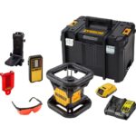 Laserski nivelir - rotirajući DeWalt DCE074D1R 18V XR 450m sa 2Ah baterijom i punjačem u koferu