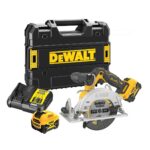 Aku ručna kružna pila - cirkular DeWalt DCS512P2 12V XR 140mm sa dvije 5Ah baterije i punjačem u TSTAK koferu