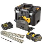 Aku ručna kružna pila - cirkular DeWalt DCS520T2R FlexVolt 54V XR 165mm sa priborom dvije 6Ah baterije i punjačem u TSTAK koferu